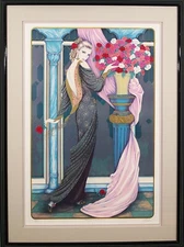 Mary Vickers (British 1940-) Large Serigraph Print Signed Limited Edition 29/325