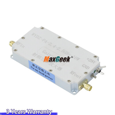 WYDZ-PA-2.4-2.5GHz-10W RF Power Amp (without Heat Sink) w/ 40dB Gain 10W Output
