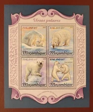 Mozambique 2018 / Fauna - Polar Bears  / 4v ms