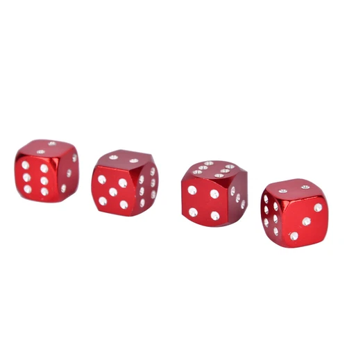 7 Color Metal Dice Wheel Valve Stem Tire Cap Trims For Car/Bike/Truck Dust Cover - Picture 8 of 23