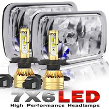 Pair 5x7 7x6 Led Headlights Hilo For Toyota Pickup 82-95 Tacoma 1995-1997