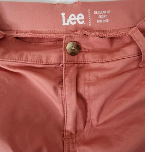 Lee normale Passform lachsrosa Skort Stretch-Taille 30 x 16,5 Damen Medium Größe 6 - Bild 2 von 3