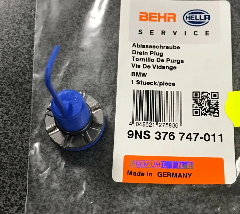 BMW X5 E70 X6 Hella perno tapa radiador 9NS376747-011, 17117571988, 1439138 Foto 3 de 4