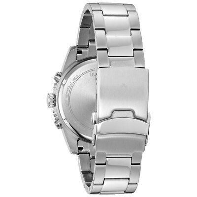 Bulova Mens Classic Quartz Chronograph Silver Stainless Steel