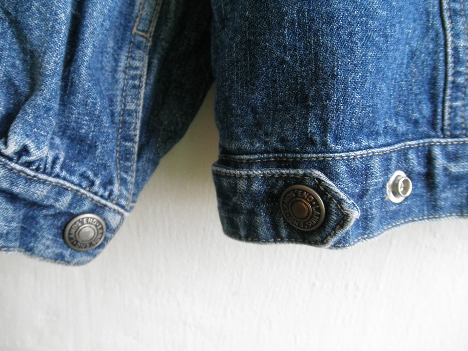 Vaquero Country Western Rodeo Azul Denim Algodón Jean Chaqueta Remache Plateado A Presión 5 Foto 3 de 4