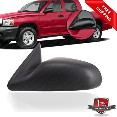 Mirror Textured Black Driver Side For 2005-2011 Dodge Dakota Mitsubishi Raider