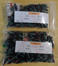 100 /200 GE MULTI-COLOR Replacement Mini Bulb Incandescent 2.5 Volt 0.425 Watt