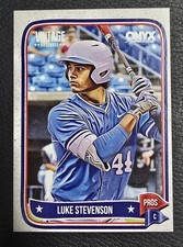 2024 Onyx Vintage RC Luke Stevenson #OVLUST! North Carolina Tar Heels! Rookie!