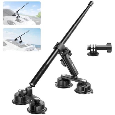Multi-Scenario Car Camera Mount with Telescopic Selfie Stick