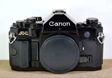 Canon A-1 35mm Film SLR Camera Black Body Only - For Parts/Repair - READ