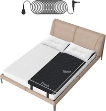 Grounding Mat for Bed, Grounding Bed Mat Earth Connected Mattress Pad with 15 Ft