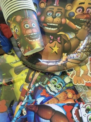 Five Night Freddy's Partygeschirr/Deko Konvolut 