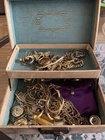 Box Full of Costume Jewelry Some Wearable & Some Craft or Repair Vintage Signed
