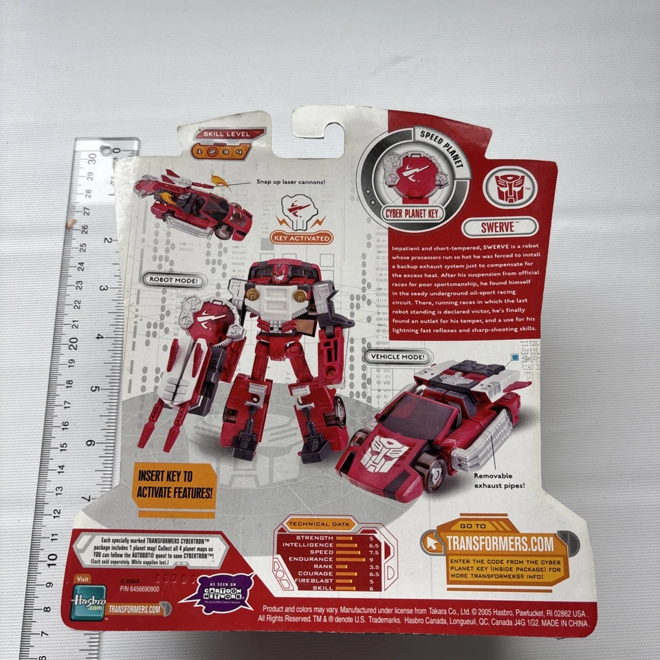 Figura de acción Transformer Cybertron Swerve Hasbro 2005 nueva sellada Foto 2 de 4