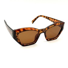 Fashion Sunglasses Geometric Polarized Lenses Brown Tortoise Shell Fashion Frame