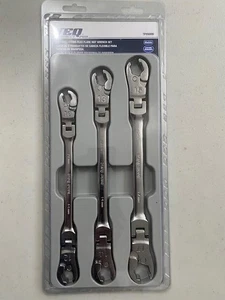 Teq TP89099 3-PC Ensemble de clé à écrous à cliquet métrique Flex Flare