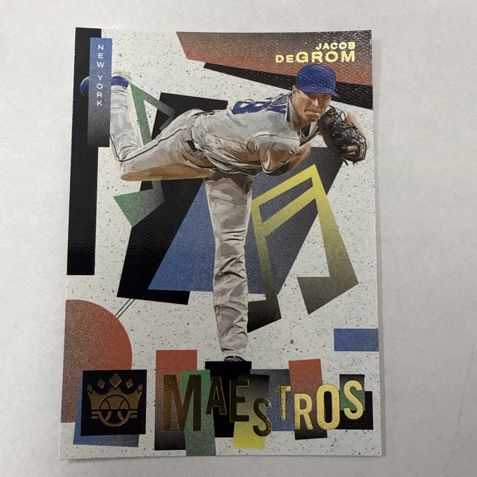 Jacob DeGrom 2022 Diamond Kings Baseball Maestros #M-5 Insert Card NY
