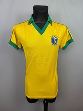 BRAZIL 1985 1986 HOME SHIRT JERSEY FOOTBALL SOCCER RETRO TRO MENS SIZE M