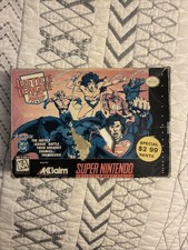 Justice League Task Force Super Nintendo SNES Complete In Box with Poster Manual