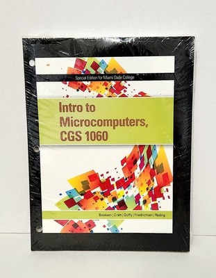 Intro to Microcomputer CGS 1060 by Beskeen and Cram 2013, Ringbound New & Sealed