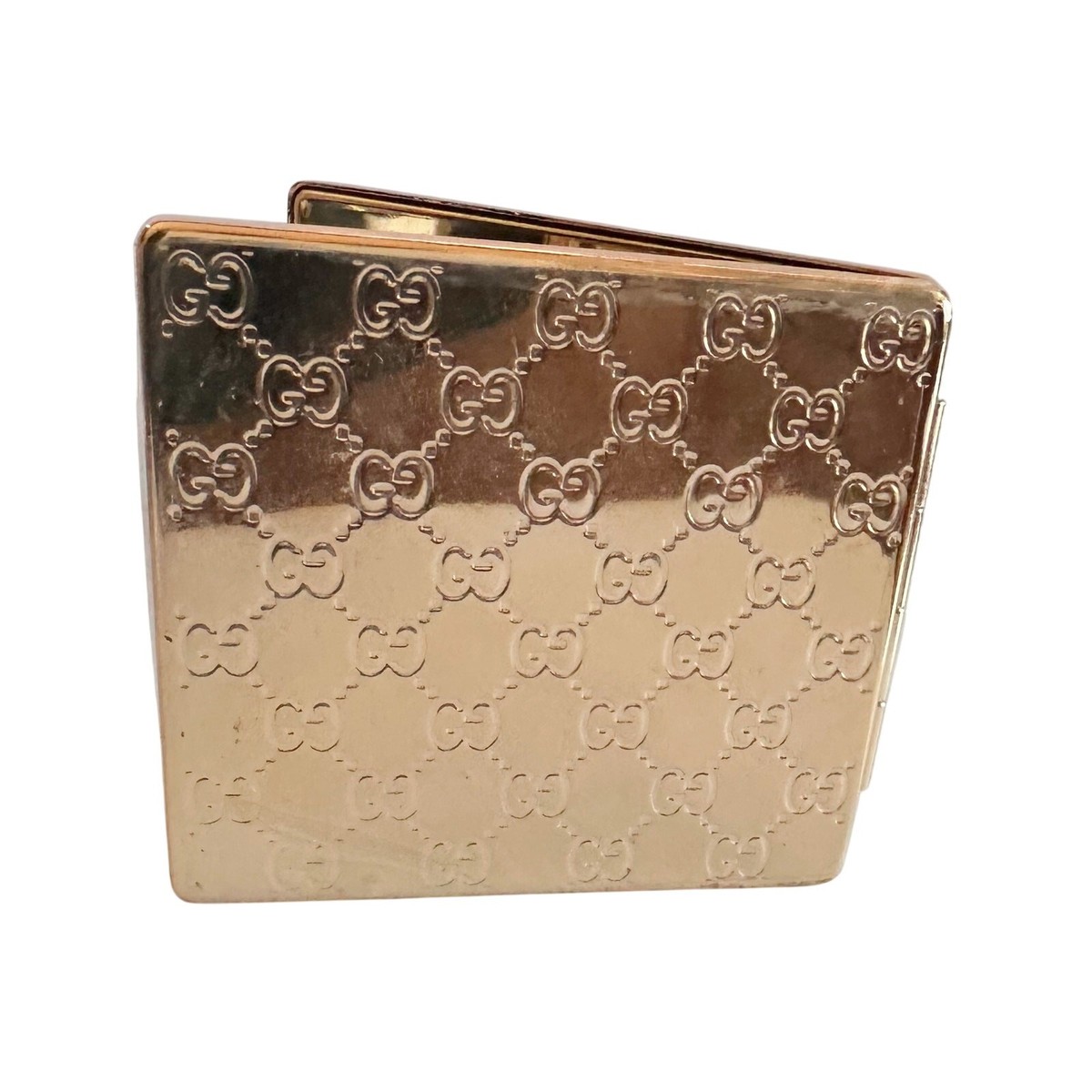 GUCCI Première ポケットミラー GUCCI Premiere Double Mirrored Compact Mirror - Gold | eBay