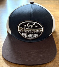 Brand New Ford Bronco Ball Cap Hat Baseball Twill Faux Leather 100 Cotton OS