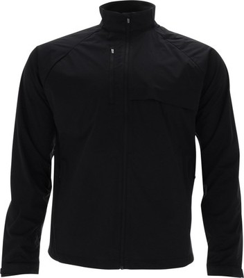 Greg Norman Weatherknit LS Solid Full Zip Black Rainwear Men L