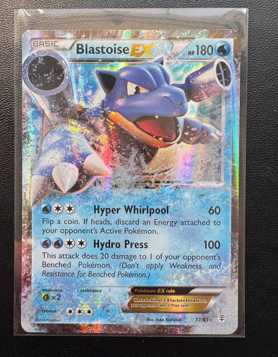 Pokemon Blastoise-EX Holo Ultra Rare Generations 17/83 LP/NM Condition
