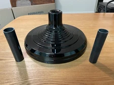 FlagPole Stand Base for Indoor Outdoor 1.3/1.1 Inch Diameter Black