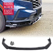 V Style Black Front Bumper Lip Splitter Spoiler Fits For Honda CRV 2023~2025 NEW