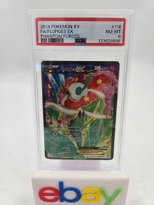 Florges EX (116 Full Art) 116/119 XY - Phantom Forces Holo PSA 8