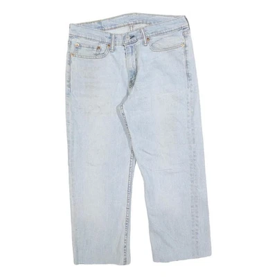 LEVI'S 514 Classique Jeans Homme Bleu Classique Droit Jeans Clair W31 L22 Coton - Photo 1/4
