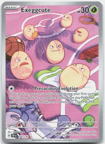 Exeggcute 192/191 Illustration Rare Surging Sparks Pokemon Holo NM/M