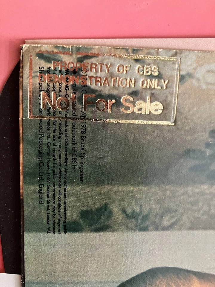 Bruce Springsteen Darkness On The Edge Of Town LP /Demo Stamp + Press Sheets - Image 4 of 4