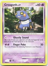 Croagunk 78/123 Common Mysterious Treasures Pokemon Lightly Played