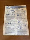 GI Joe Tomahawk Helicopter Original Instructions Blueprints 1986 Hasbro