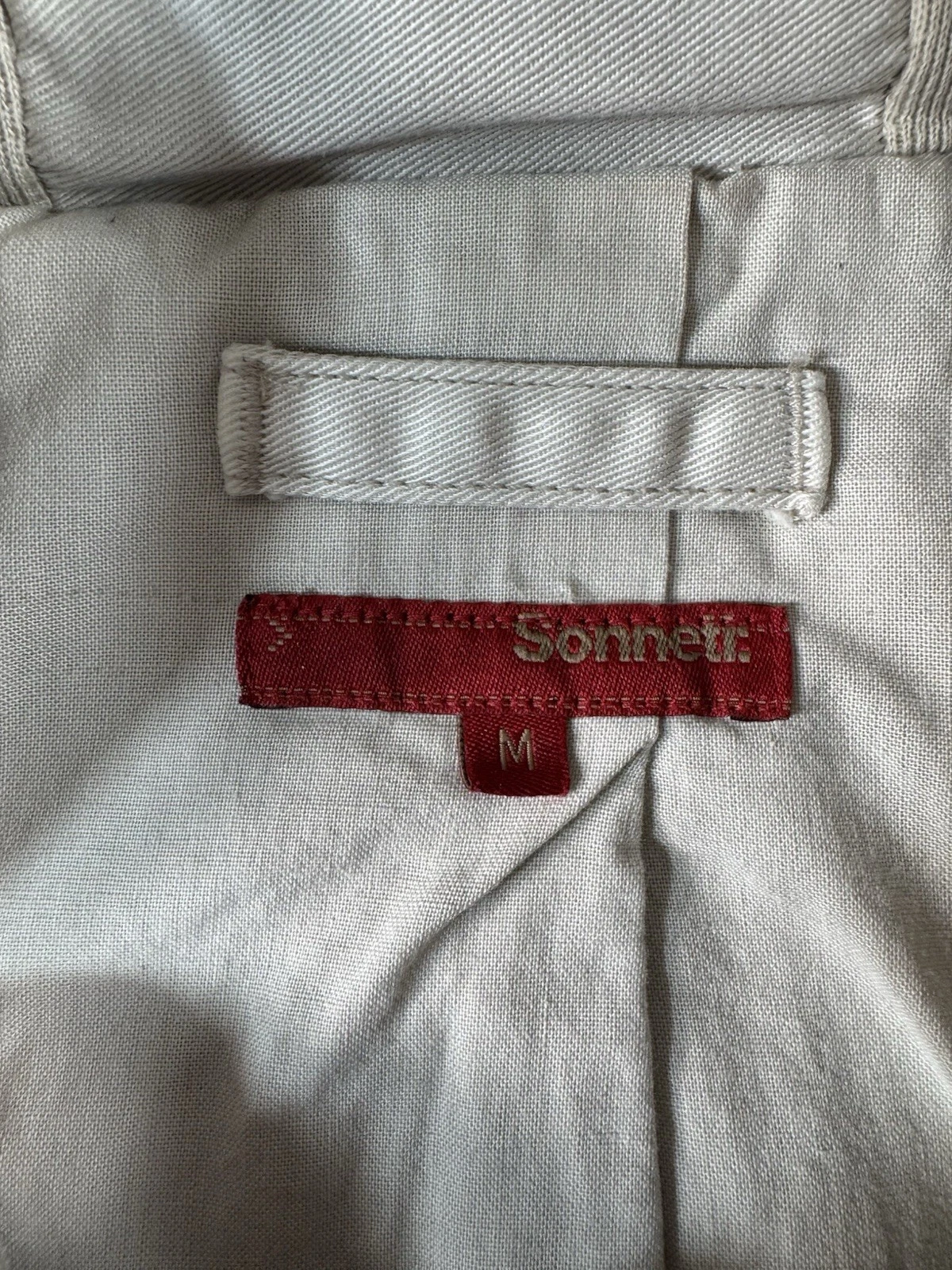 SONNETI Hybrid Style Blazer 2 in 1 Beige Hooded Jacket Sz M Retro 2005 Mens Mint - product detail image 14