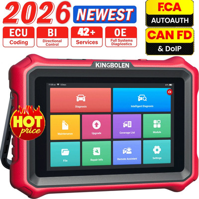 2026KINGBOLEN K8 ELITE Car OBD2 Scanner Diagnostic Tool ECU Coding Bidirectional