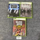 Guitar Hero Aerosmith Rock Band & Rock Band Beatles Xbox 360 Video Game Lot VGC