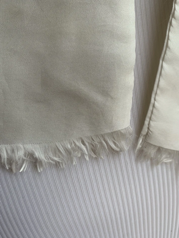 Роскошный 100% шелковый шарф 54 «x 5» монограмма печати сделано в Италии #A25 - Изображение 4 из 4