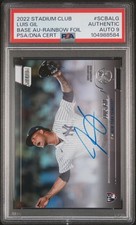 2022 TOPPS STADIUM CLUB BASE AUTOS #SCBALG LUIS GIL 6/10 PSA AUTHENTIC AUTO 9