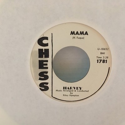 HARVEY 45 The First Time / Mama CHESS doo wop VG+ promo