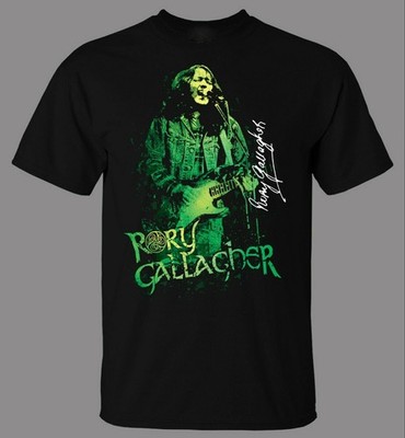 Vintage Rory Gallagher Music Guitar Legend Black Unisex Tee All Size Shirt UR31