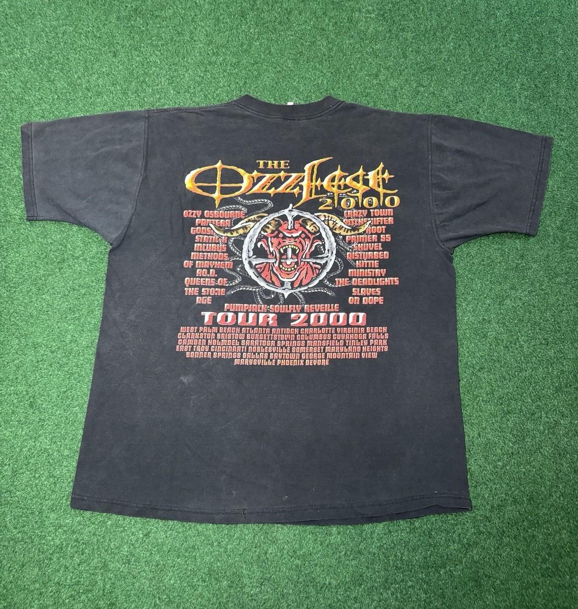 Ozz Fest 2000 Ozzy Osbourne Black Sabbath Vintage Faded XL Concert