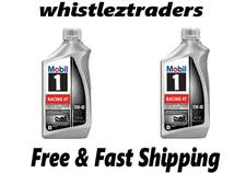 Mobil 1 Racing 4T SAE 10W-40 Advanced Full Synthetic Motorcycle Engine Oil 2PACK