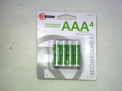 Brand New RadioShack 850mAh AAA Ni-MH Batteries (4-Pack) Catalog #: 2302312