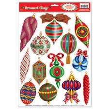 CHRISTMAS ORNAMENT CLINGS by Beistle Company 22126