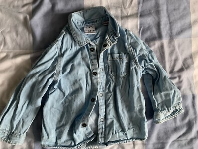 Zara Jeanshemd Baby Junge Blau. Alter 12-18m. EUC 
