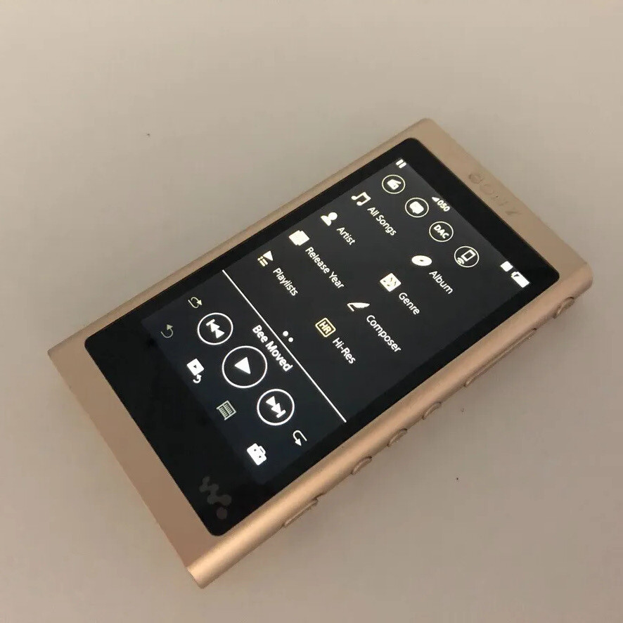 NW-A55 Sony Digital Music Player 16GB Onboard GOLD microSDXC slot