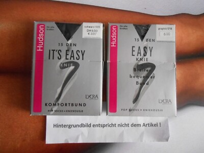 Hudson IT s Easy Knie 15 DEN Gr. 35-41 Schwarz + Graphit # 928 + 929